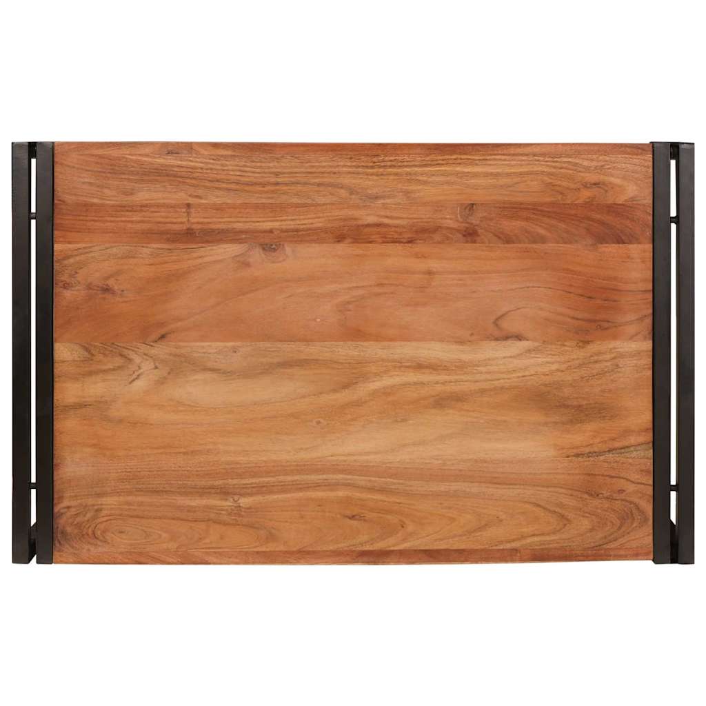vidaXL Raft pentru baie 80 x 50 x 23 cm Lemn masiv de mango și fier