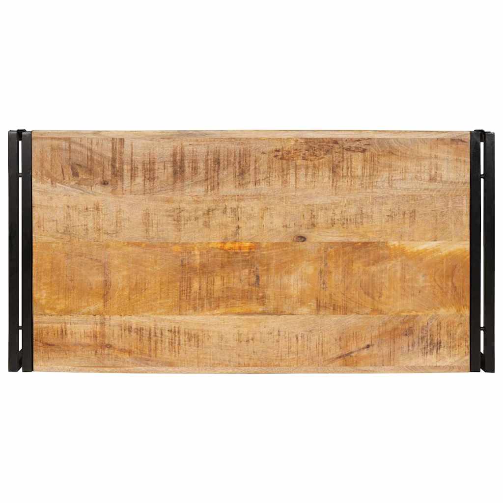 vidaXL Raft pentru baie 100 x 50 x 23 cm Lemn masiv de mango și fier