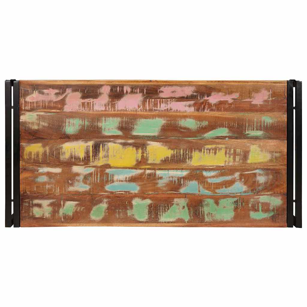vidaXL Raft pentru baie 100 x 50 x 23 cm Lemn masiv de mango și fier