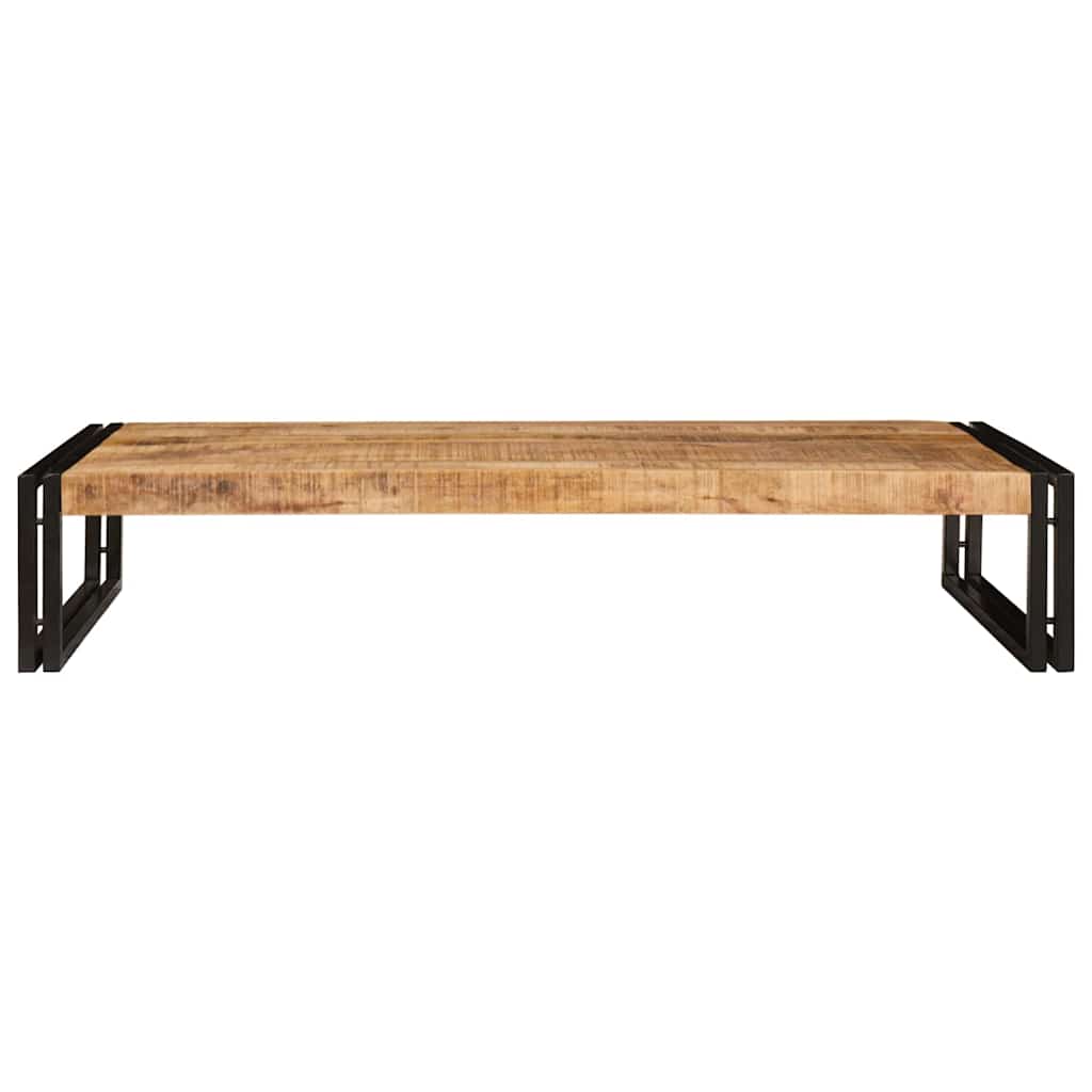 vidaXL Raft pentru baie 120 x 50 x 23 cm Lemn masiv de mango și fier