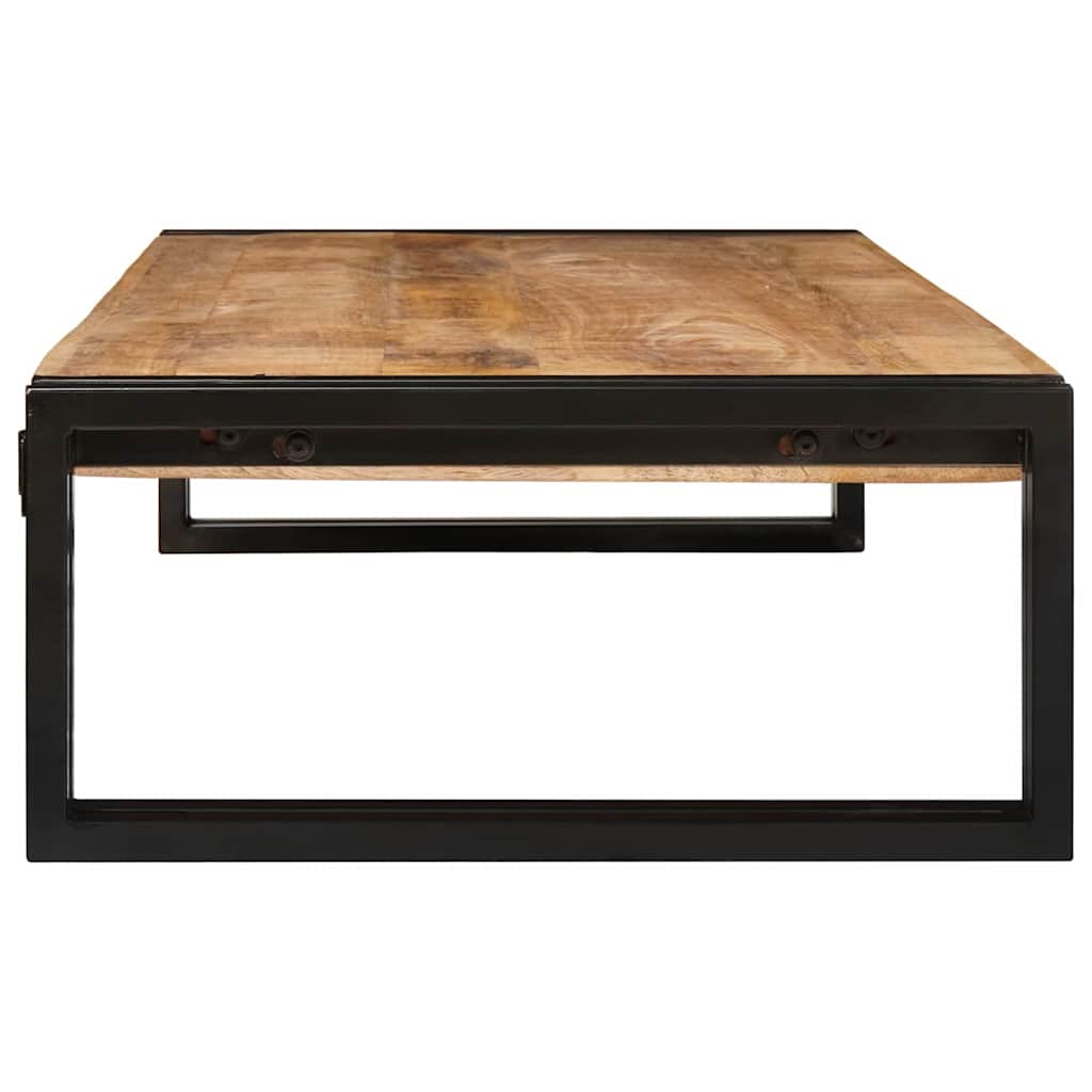 vidaXL Raft pentru baie 120 x 50 x 23 cm Lemn masiv de mango și fier
