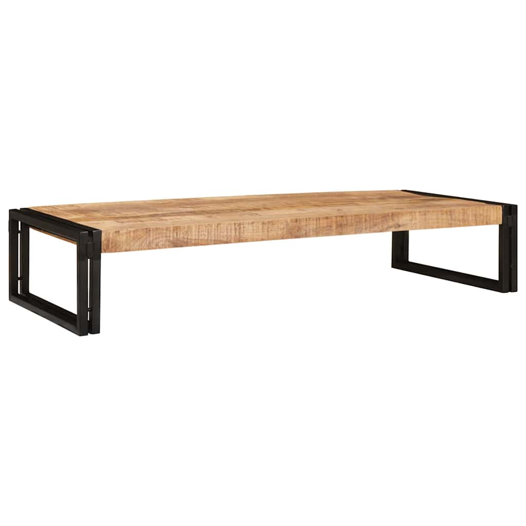 vidaXL Raft pentru baie 120 x 50 x 23 cm Lemn masiv de mango și fier