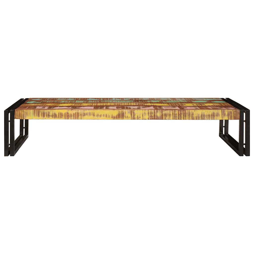 vidaXL Raft pentru baie 120 x 50 x 23 cm Lemn masiv de mango și fier