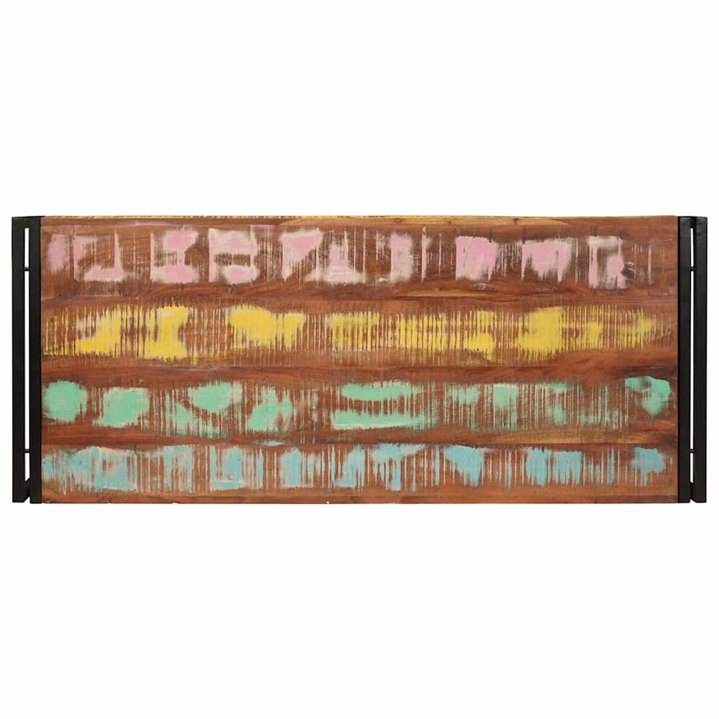 vidaXL Raft pentru baie 120 x 50 x 23 cm Lemn masiv de mango și fier