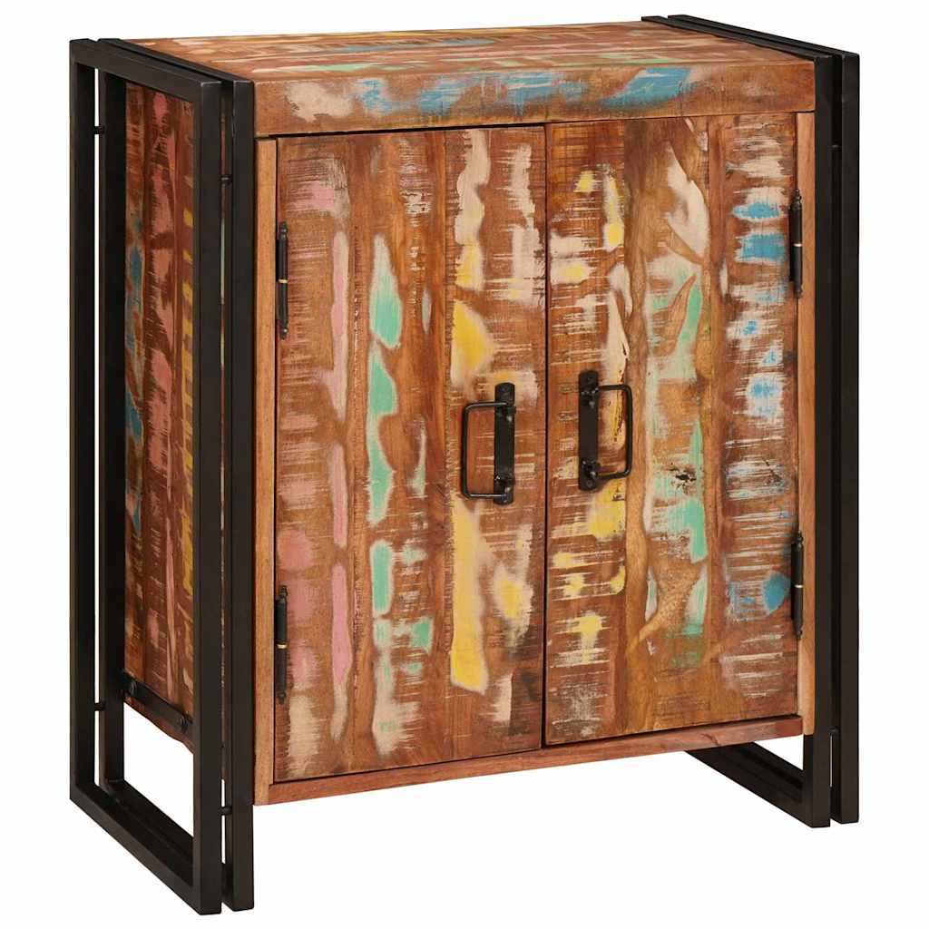 vidaXL Dulap de noapte Multicolour 38 x 33 x 58 cm Lemn masiv reciclat vidaXL Dulap de noapte Multicolour 38 x 33 x 58 cm Lemn masiv reciclat