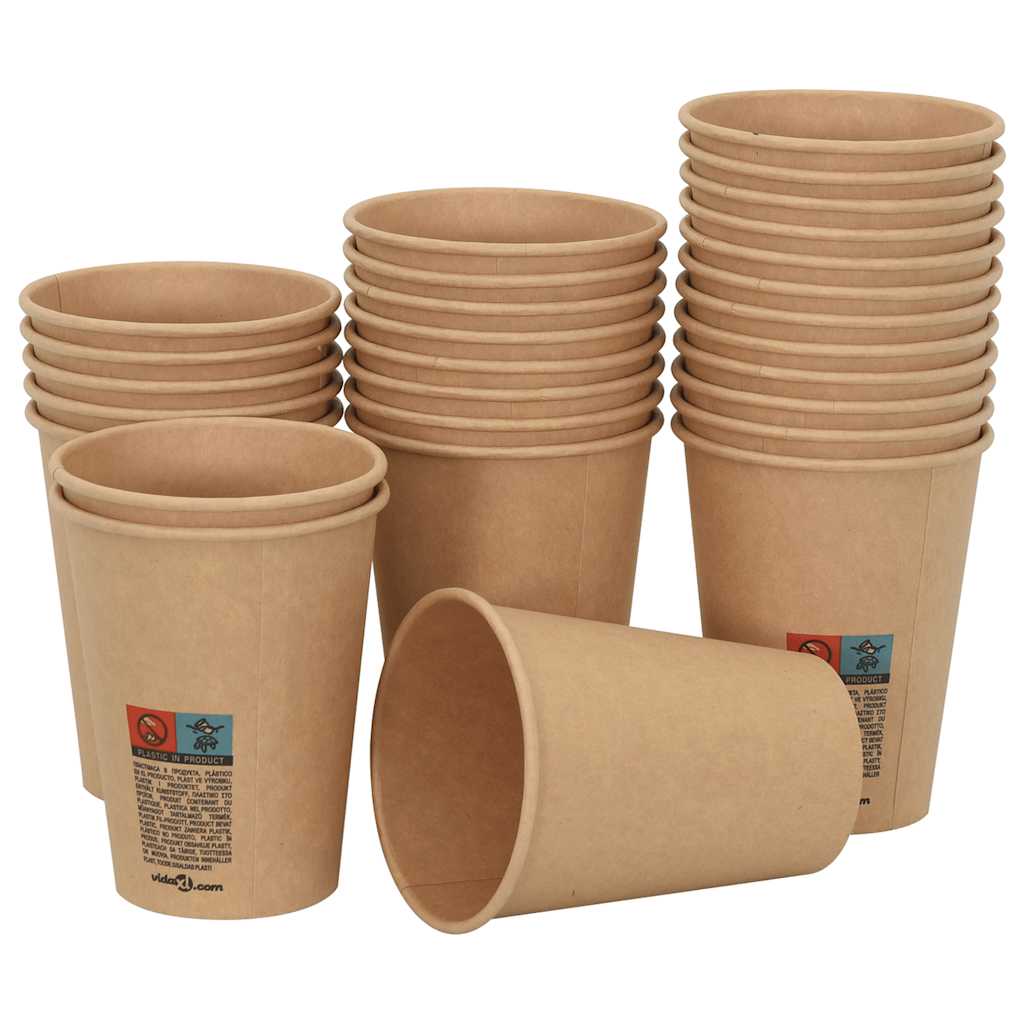 vidaXL Cești de cafea din hârtie 1000 buc 12 oz 300 ml maro vidaXL Cești de cafea din hârtie 1000 buc 12 oz 300 ml maro