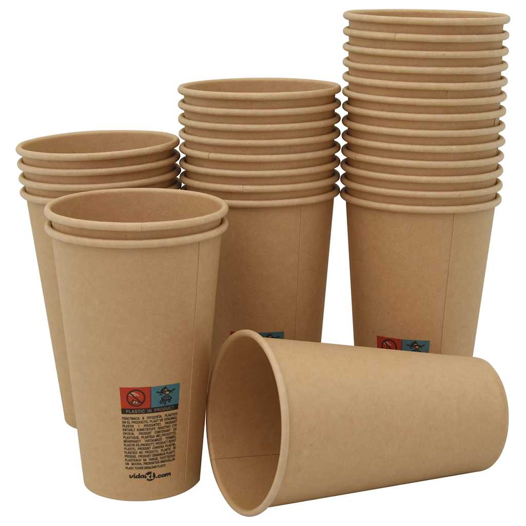 vidaXL Cești de cafea din hârtie 1000 buc 16 oz 400 ml roșu și negru vidaXL Cești de cafea din hârtie 1000 buc 16 oz 400 ml roșu și negru
