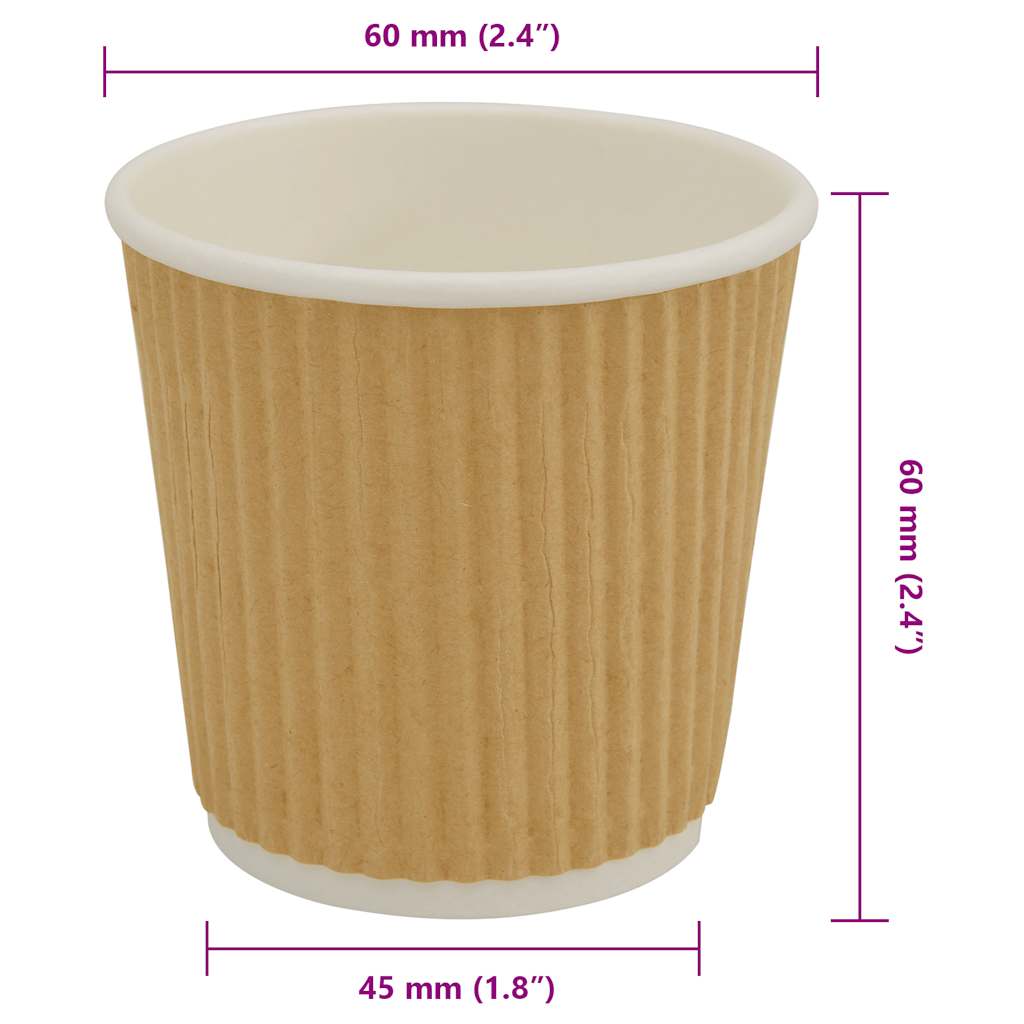 vidaXL Cești de cafea din hârtie 1000 buc 4oz 100ml maro vidaXL Cești de cafea din hârtie 1000 buc 4oz 100ml maro