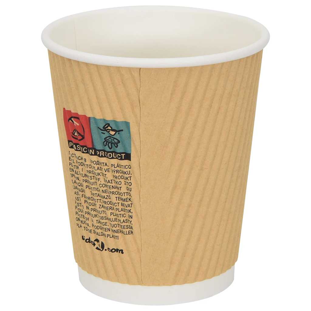 vidaXL Cești de cafea din hârtie 500 buc 8oz 200ml maro vidaXL Cești de cafea din hârtie 500 buc 8oz 200ml maro