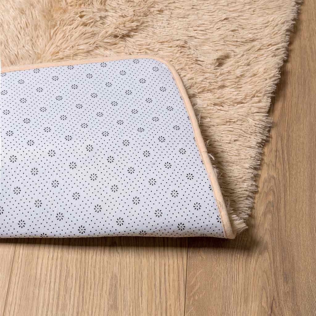 vidaXL Covor shaggy cu pom înalt, NAVARRA, bej, 60x100 cm, poliester
