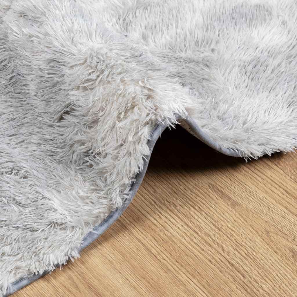 vidaXL Covor shaggy cu pom înalt, NAVARRA, gri deschis, 60x100 cm vidaXL Covor shaggy cu pom înalt, NAVARRA, gri deschis, 60x100 cm