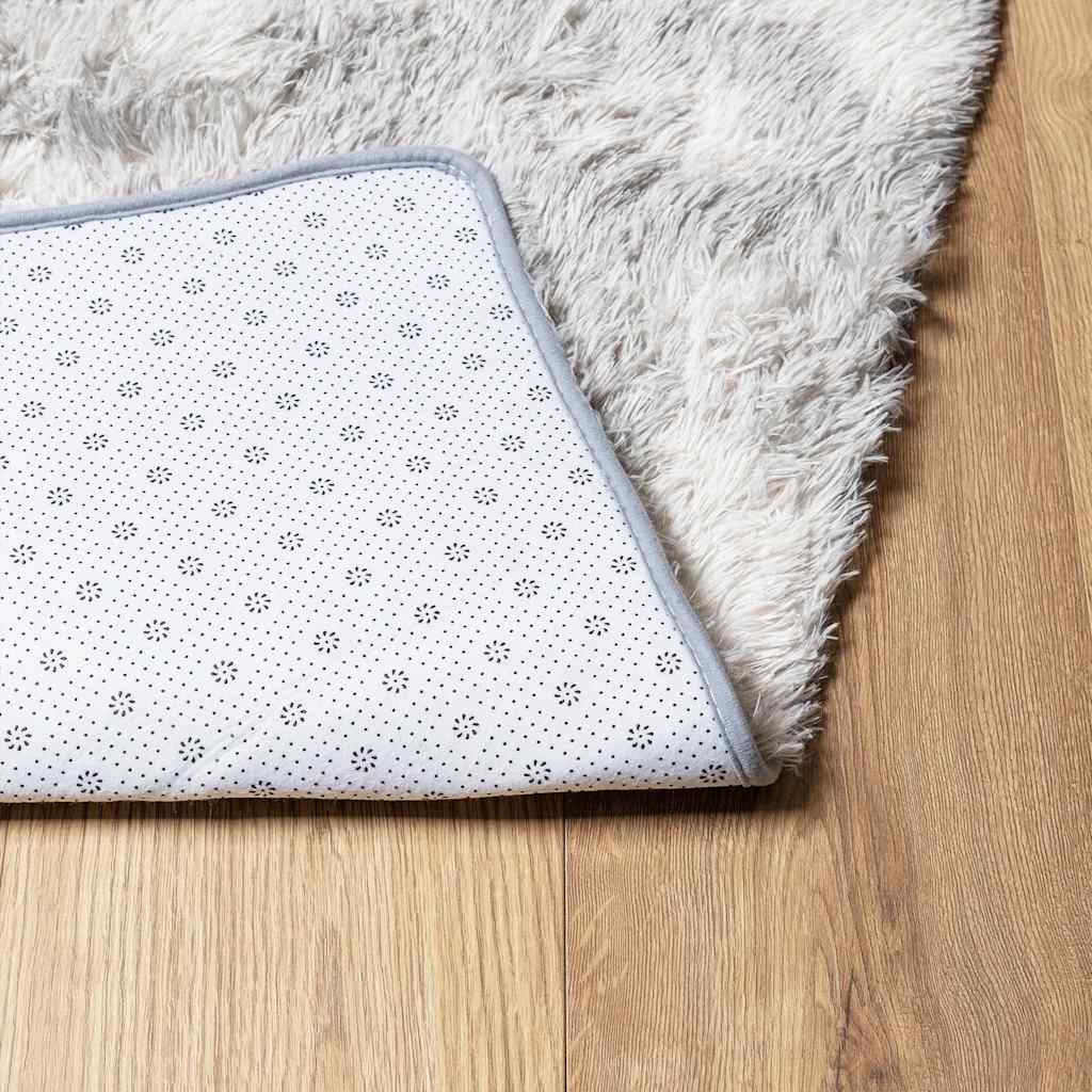 vidaXL Covor shaggy cu pom înalt, NAVARRA, gri deschis, 60x100 cm vidaXL Covor shaggy cu pom înalt, NAVARRA, gri deschis, 60x100 cm