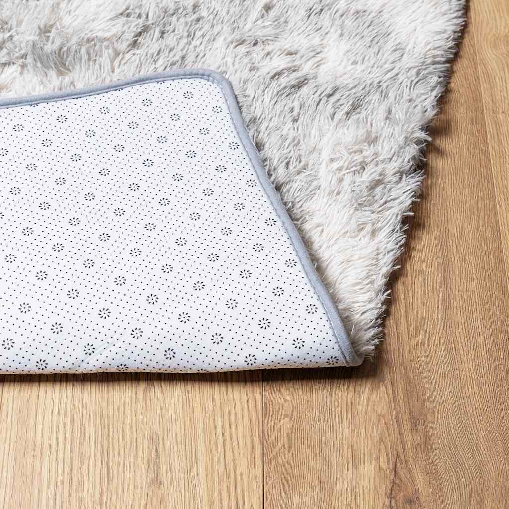 vidaXL Covor shaggy cu pom înalt, NAVARRA, gri deschis, 80x150 cm vidaXL Covor shaggy cu pom înalt, NAVARRA, gri deschis, 80x150 cm