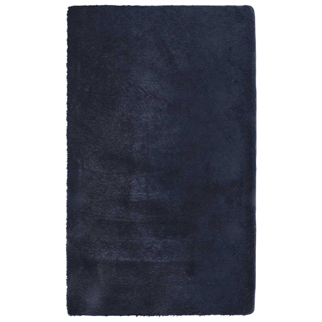 vidaXL Covor shaggy cu pom înalt, NAVARRA, bleumarin, 80x150 cm