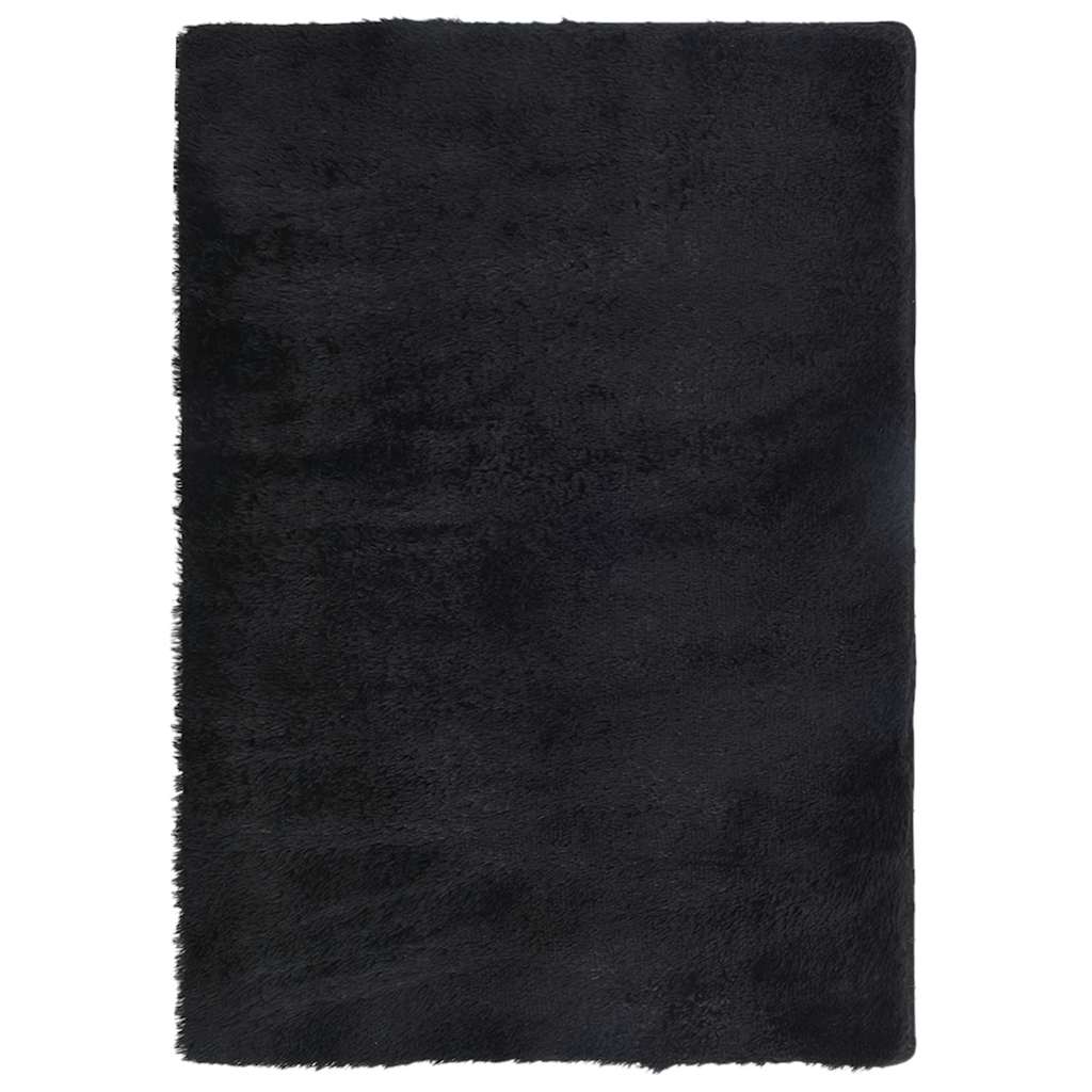 vidaXL Covor shaggy cu pom înalt, NAVARRA, negru, 120x170cm, poliester