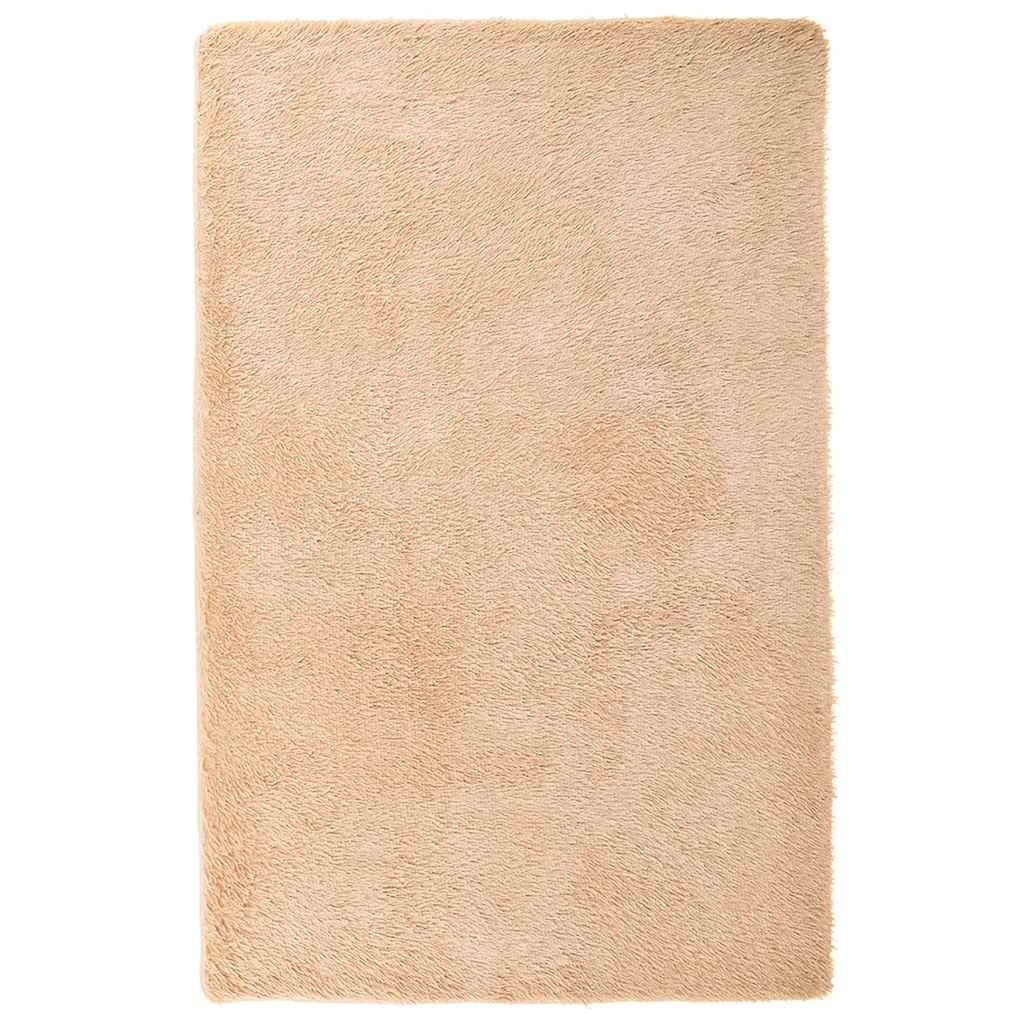 vidaXL Covor shaggy cu pom înalt, NAVARRA, bej, 130x200 cm, poliester
