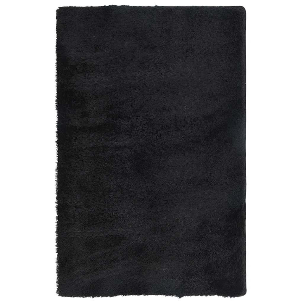 vidaXL Covor shaggy cu pom înalt, NAVARRA, negru, 130x200cm, poliester