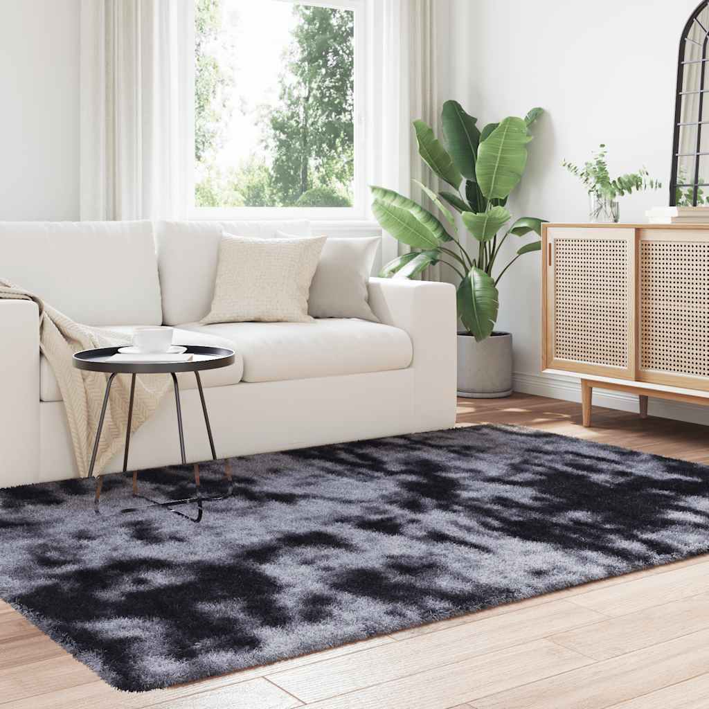 vidaXL Covor shaggy cu pom înalt, NAVARRA, gri închis, 130x200 cm