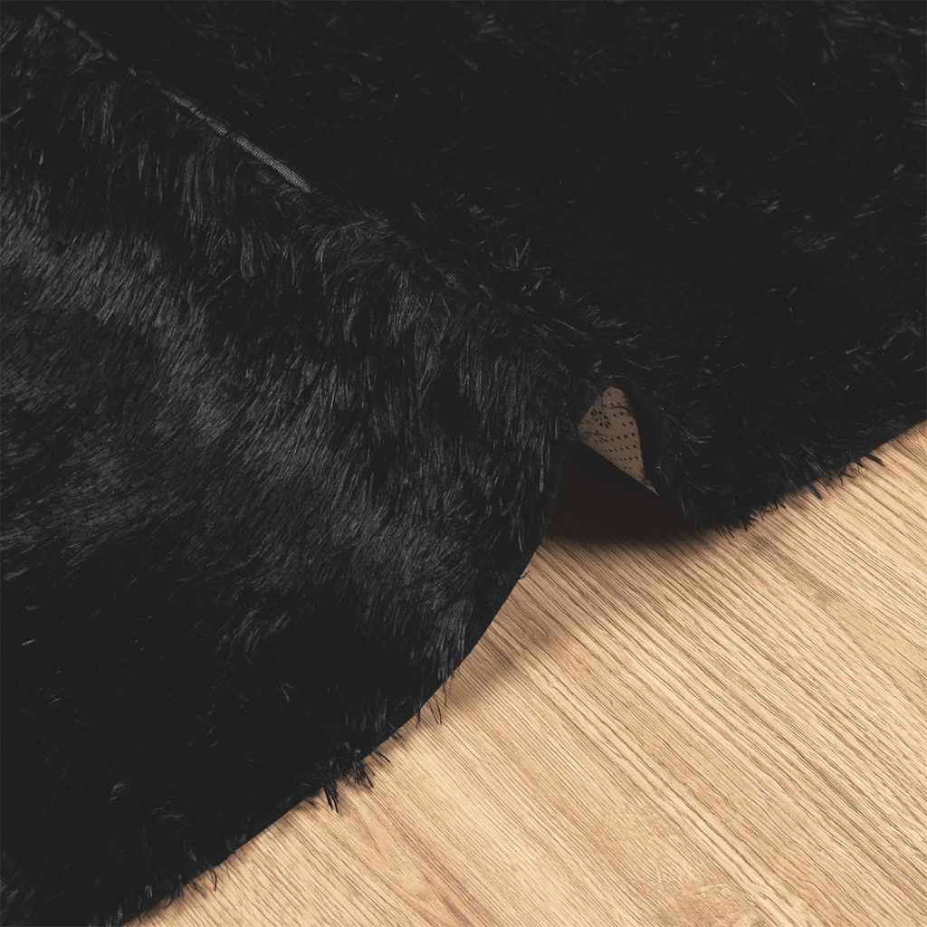 vidaXL Covor shaggy cu pom înalt, NAVARRA, negru, 200x290cm, poliester vidaXL Covor shaggy cu pom înalt, NAVARRA, negru, 200x290cm, poliester