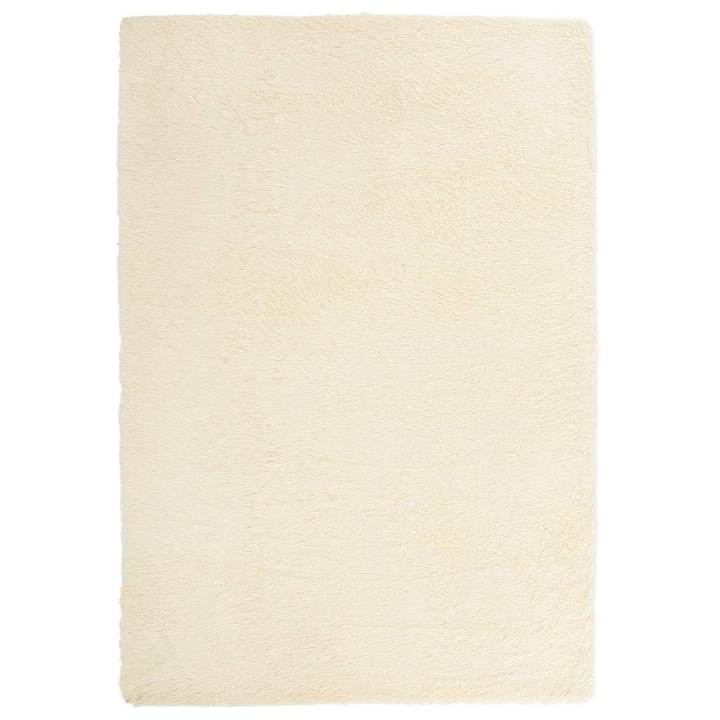 vidaXL Covor shaggy cu pom înalt, NAVARRA, crem, 200x290 cm, poliester