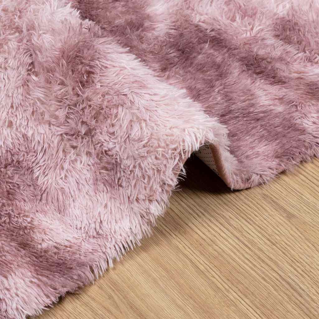 vidaXL Covor shaggy cu pom înalt, NAVARRA, roz praf, 200x290 cm