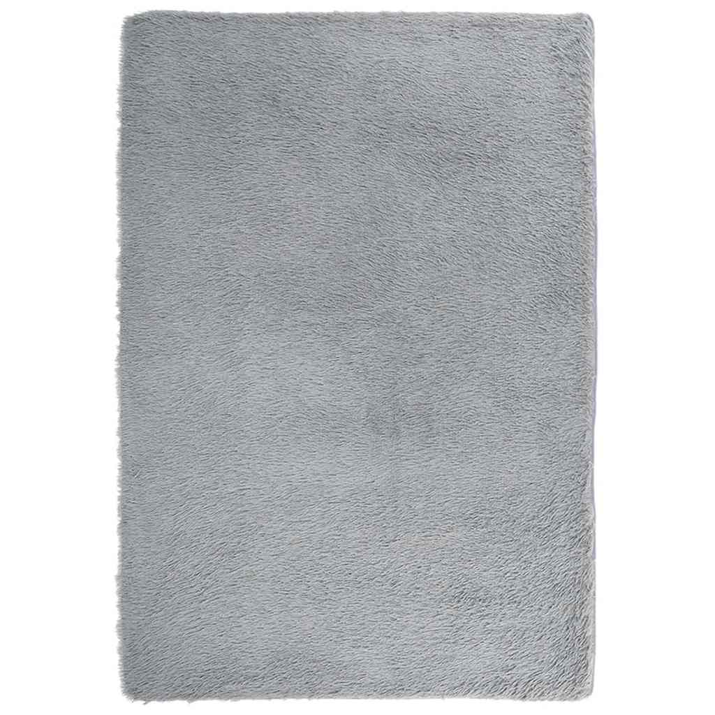 vidaXL Covor shaggy cu pom înalt, NAVARRA, gri argintiu, 200x290 cm vidaXL Covor shaggy cu pom înalt, NAVARRA, gri argintiu, 200x290 cm