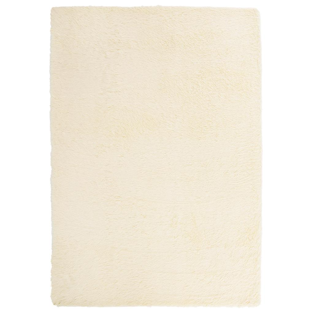 vidaXL Covor shaggy cu pom înalt, NAVARRA, crem, 240x340 cm, poliester