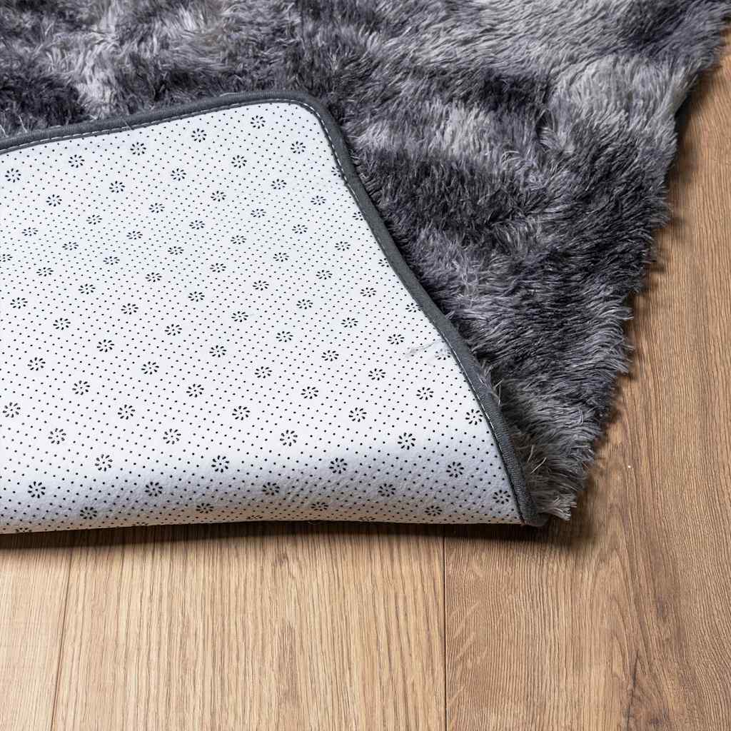 vidaXL Covor shaggy cu pom înalt, NAVARRA, gri închis, 240x340 cm