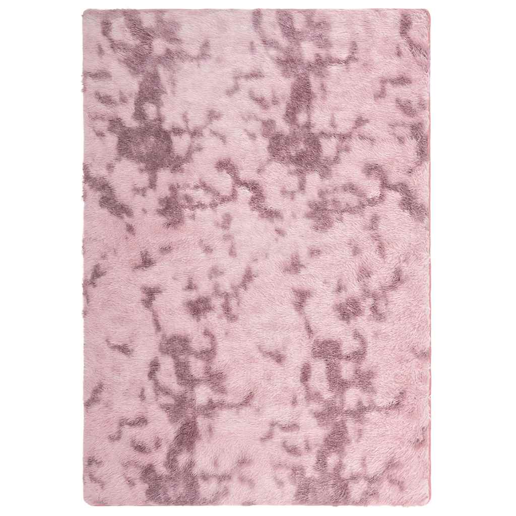 vidaXL Covor shaggy cu pom înalt, NAVARRA, roz praf, 240x340 cm