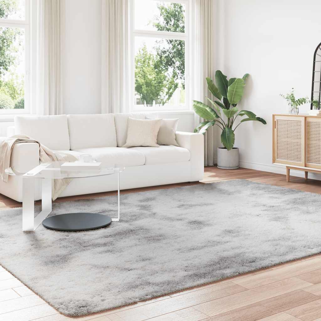 vidaXL Covor shaggy cu pom înalt, NAVARRA, gri deschis, 240x340 cm
