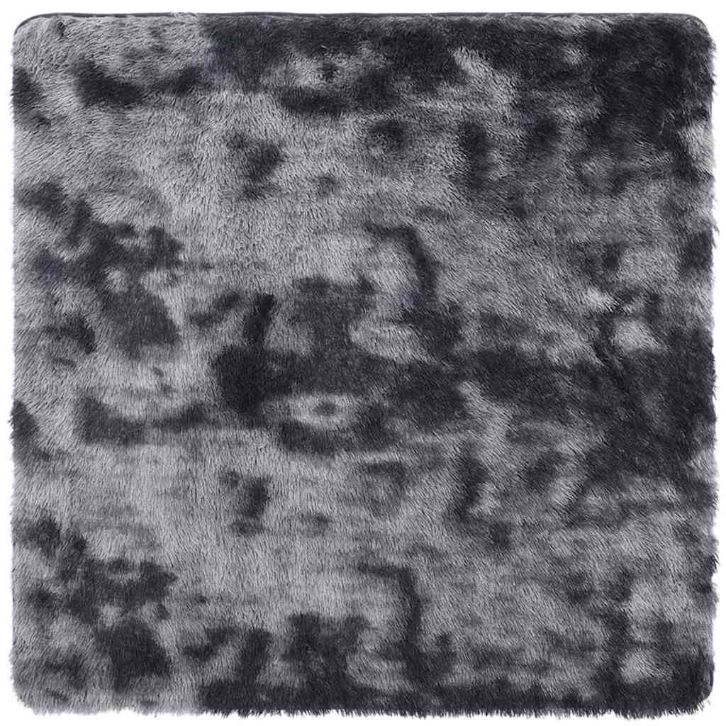 vidaXL Covor shaggy cu pom înalt, NAVARRA, gri închis, 120x120 cm vidaXL Covor shaggy cu pom înalt, NAVARRA, gri închis, 120x120 cm