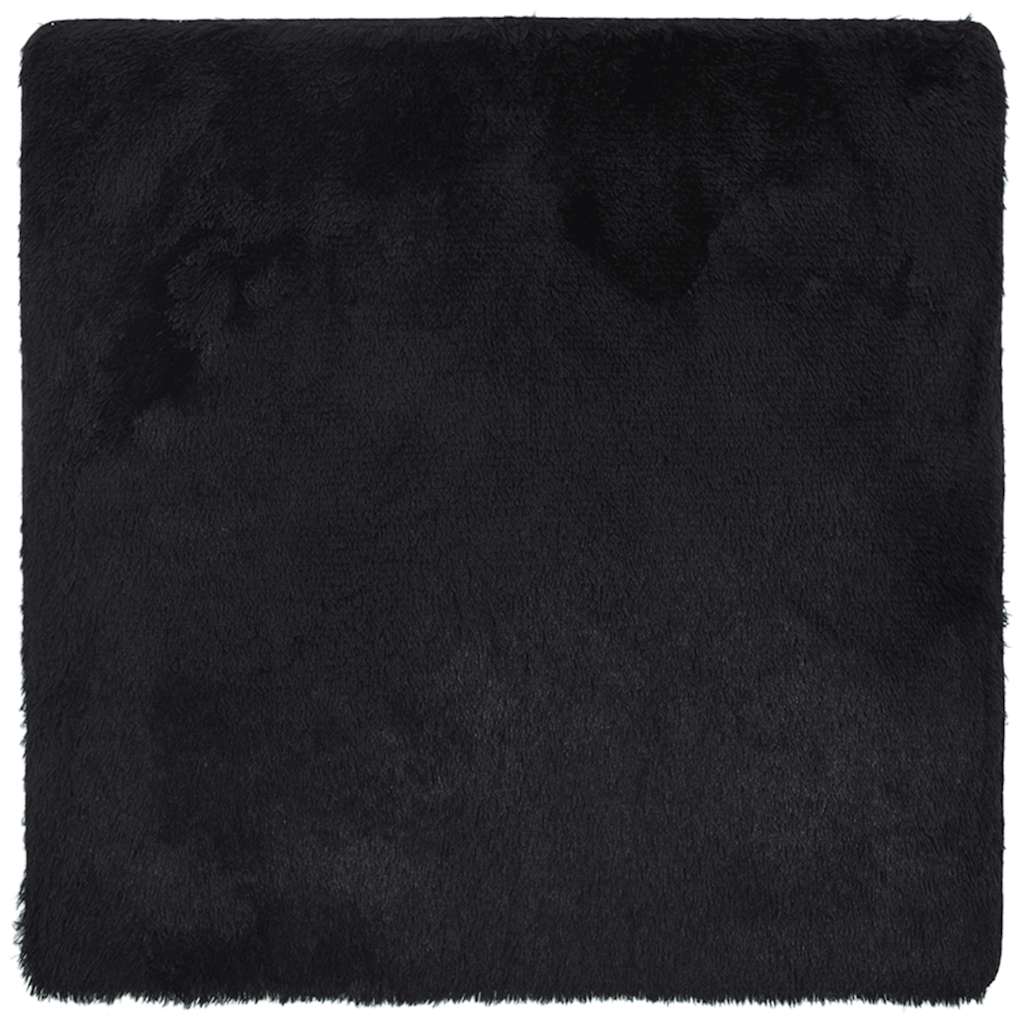 vidaXL Covor shaggy cu pom înalt, NAVARRA, negru, 160x160cm, poliester