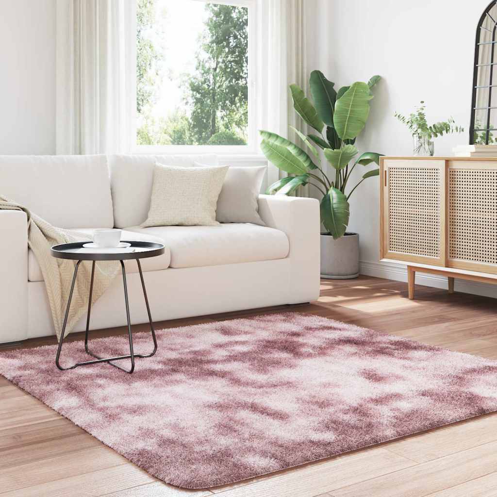 vidaXL Covor shaggy cu pom înalt, NAVARRA, roz praf, 160x160 cm vidaXL Covor shaggy cu pom înalt, NAVARRA, roz praf, 160x160 cm