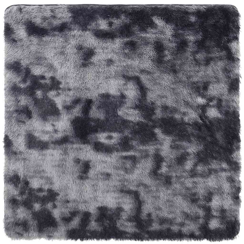 vidaXL Covor shaggy cu pom înalt, NAVARRA, gri închis, 240x240 cm