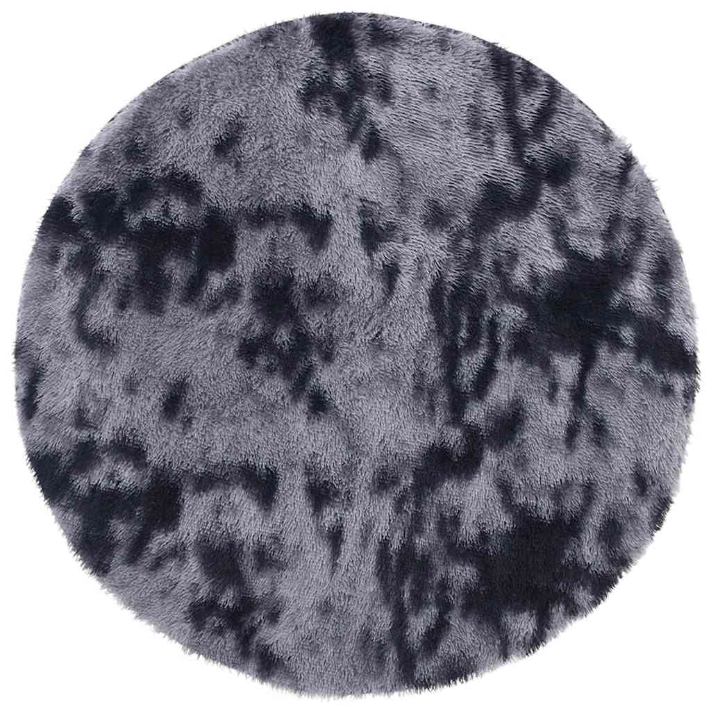 vidaXL Covor shaggy cu pom înalt, NAVARRA, gri închis, 160x160 cm