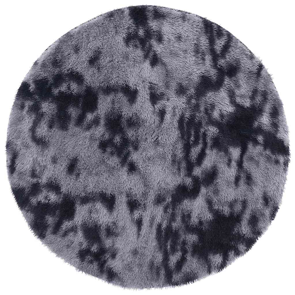 vidaXL Covor shaggy cu pom înalt, NAVARRA, gri închis, 200x200 cm