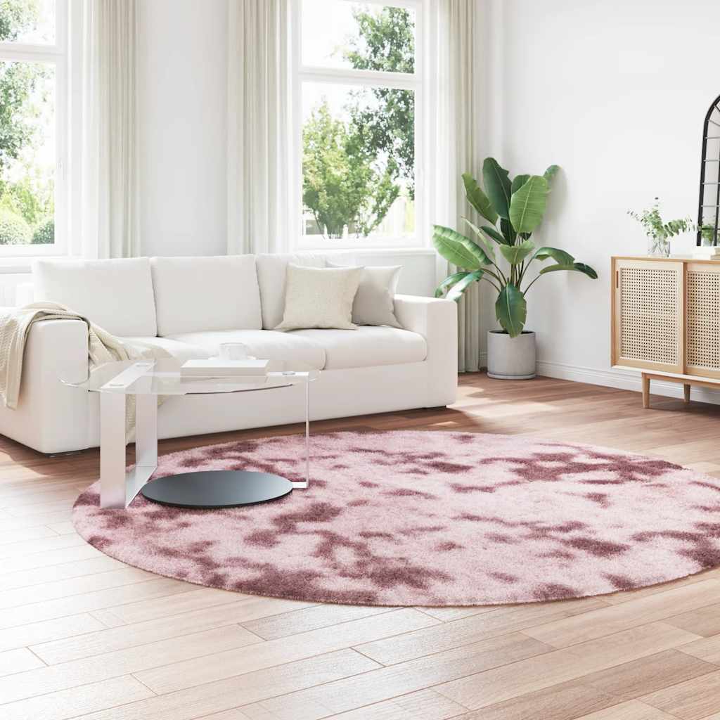 vidaXL Covor shaggy cu pom înalt, NAVARRA, roz praf, 240x240 cm vidaXL Covor shaggy cu pom înalt, NAVARRA, roz praf, 240x240 cm
