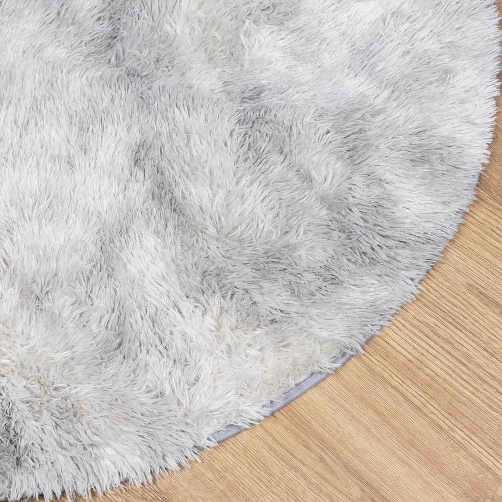 vidaXL Covor shaggy cu pom înalt, NAVARRA, gri deschis, 240x240 cm