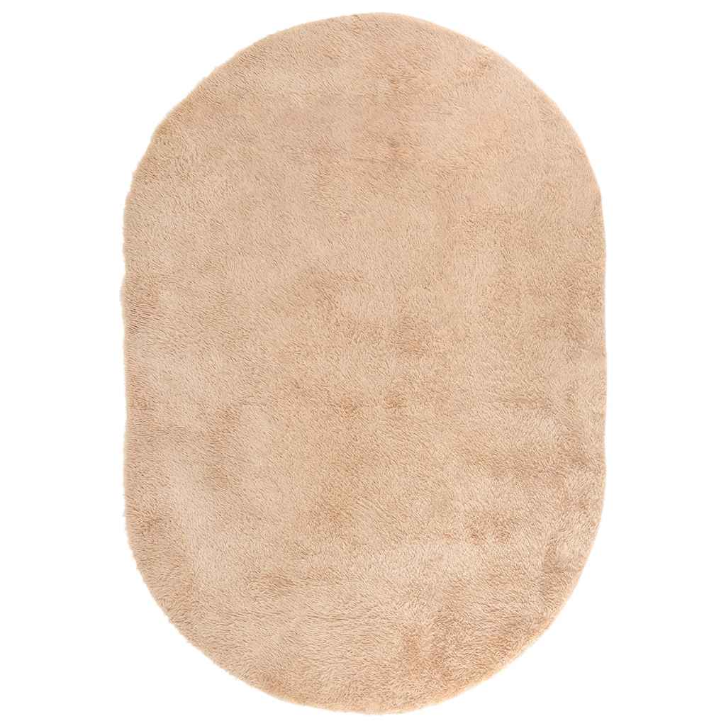 vidaXL Covor shaggy cu pom înalt, NAVARRA, bej, 300x200 cm, poliester
