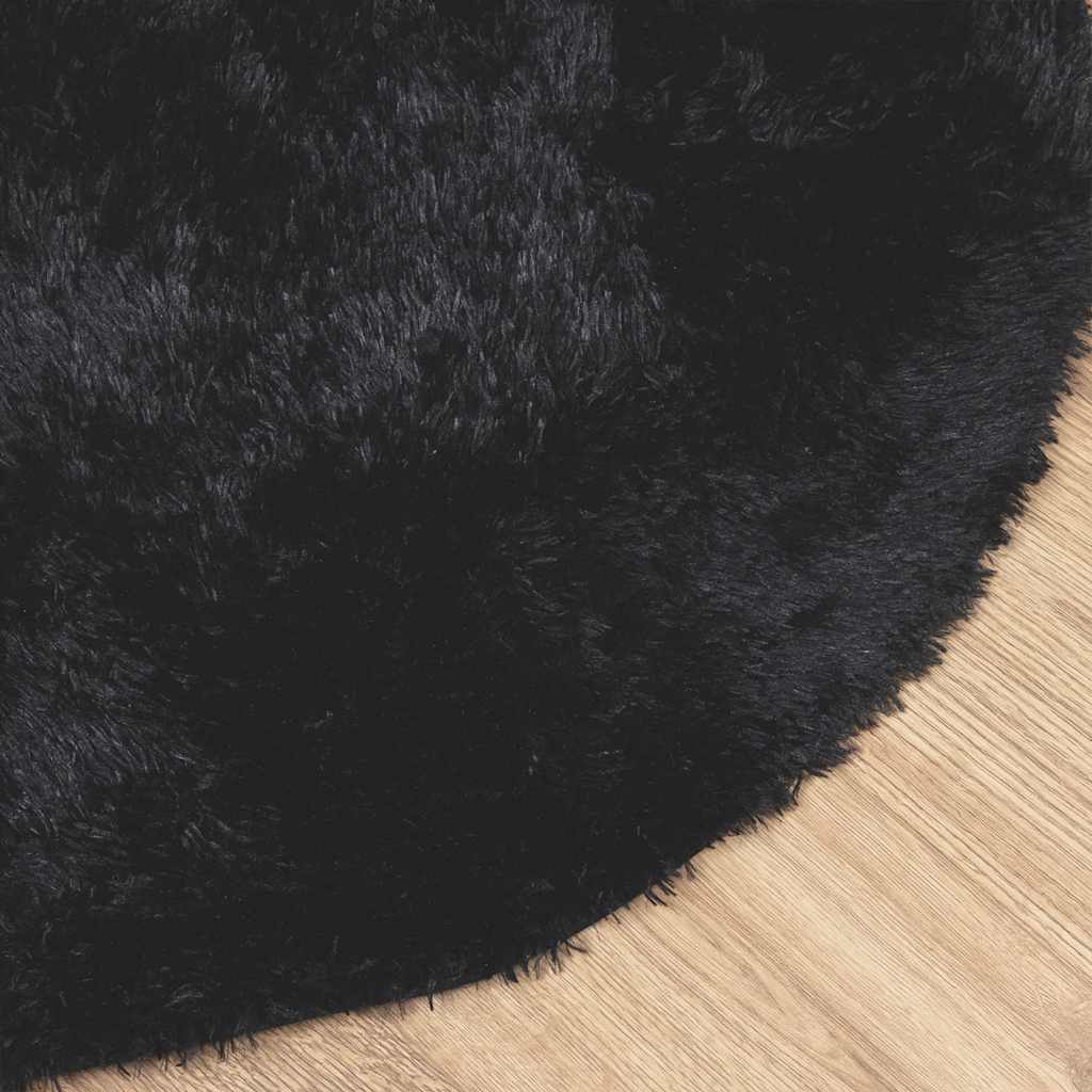 vidaXL Covor shaggy cu pom înalt, NAVARRA, negru, 300x200cm, poliester vidaXL Covor shaggy cu pom înalt, NAVARRA, negru, 300x200cm, poliester