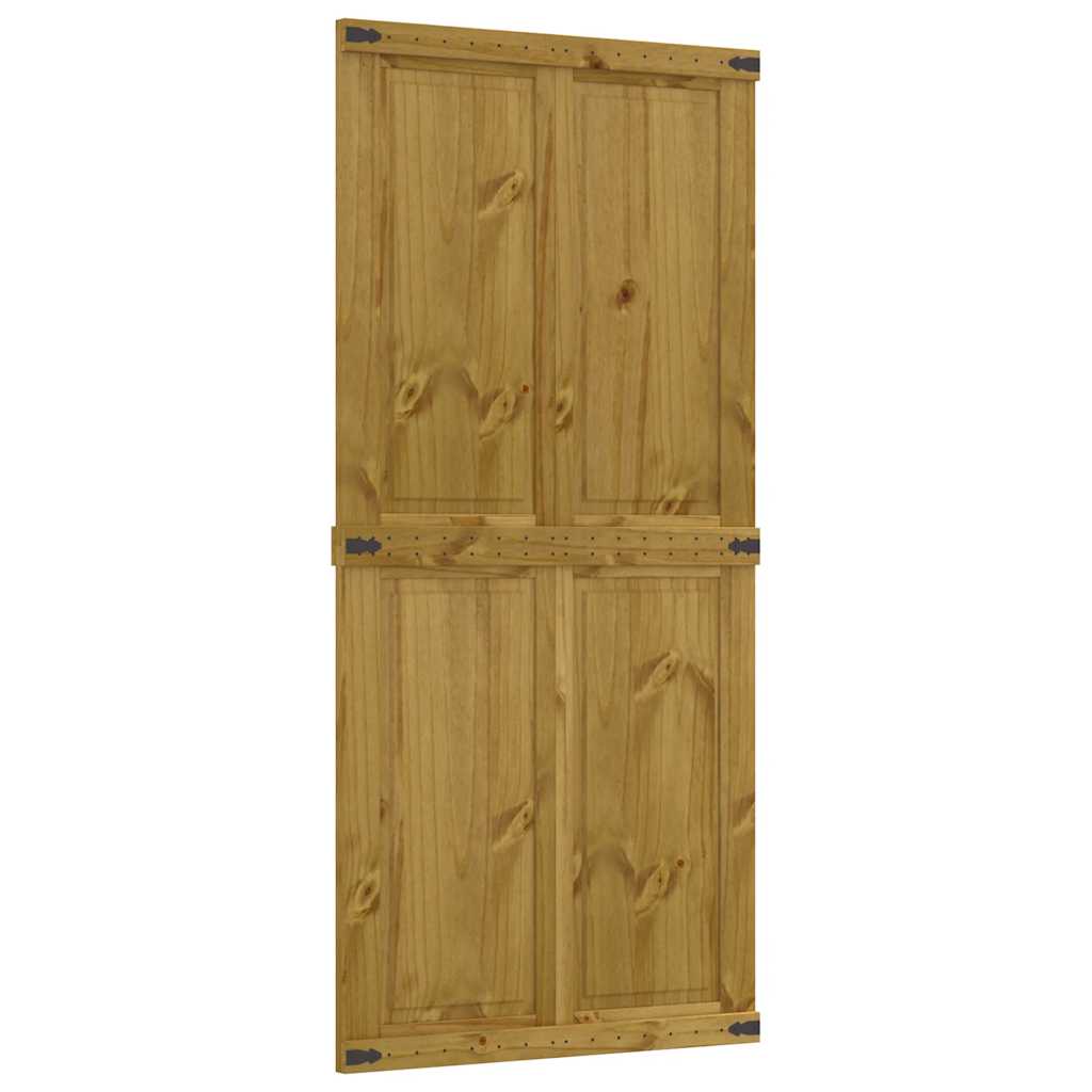 vidaXL Ușă de hambar CORONA 90x210 cm din lemn masiv de pin
