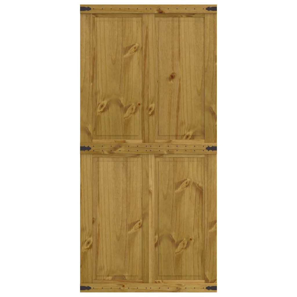 vidaXL Ușă de hambar CORONA 90x210 cm din lemn masiv de pin