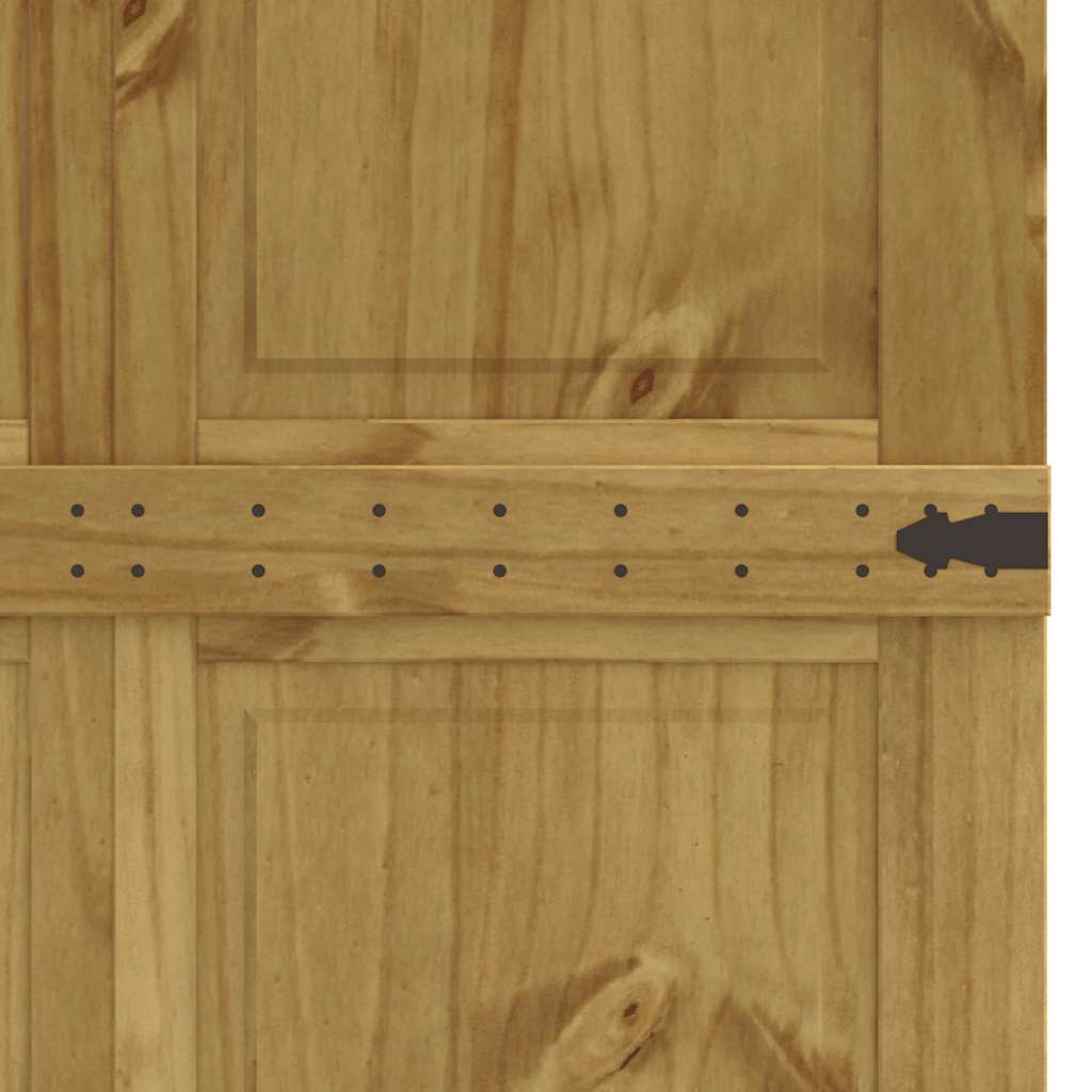 vidaXL Ușă de hambar CORONA 90x210 cm din lemn masiv de pin