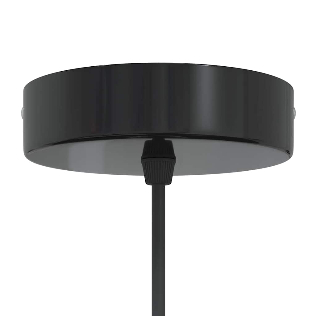 vidaXL Lampă suspendată reglabilă pe înălțime E27 negru lucios metal vidaXL Lampă suspendată reglabilă pe înălțime E27 negru lucios metal