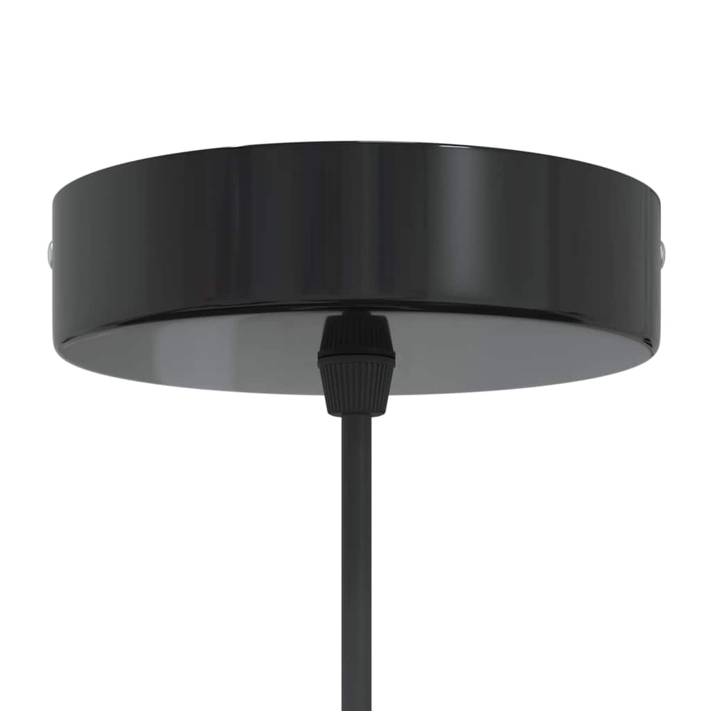 vidaXL Lampă suspendată reglabilă pe înălțime E27 negru lucios metal vidaXL Lampă suspendată reglabilă pe înălțime E27 negru lucios metal