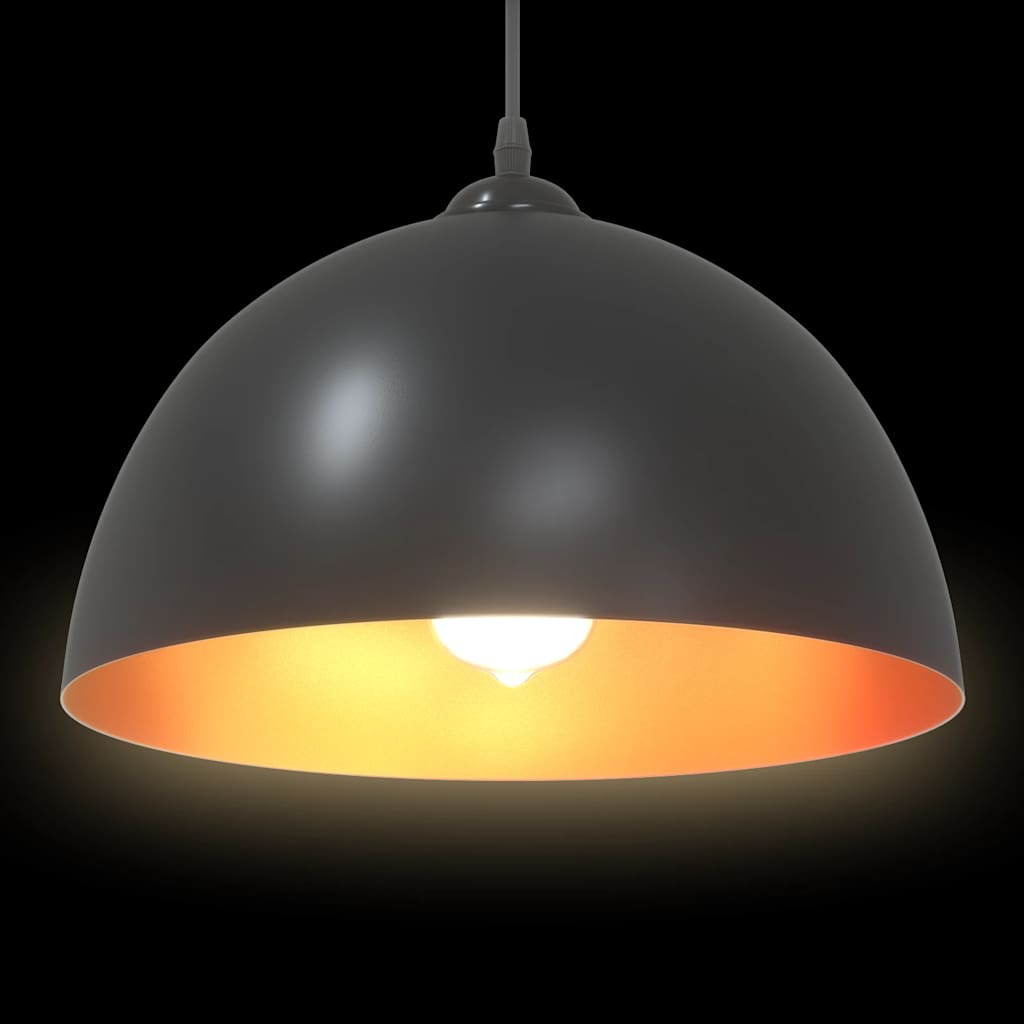 vidaXL Lămpi de suspendare 2 buc E27 Negru Ø 30 cm Metal vidaXL Lămpi de suspendare 2 buc E27 Negru Ø 30 cm Metal