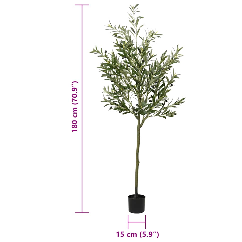 vidaXL Măslin artificial 700 de frunze 180 cm verde vidaXL Măslin artificial 700 de frunze 180 cm verde