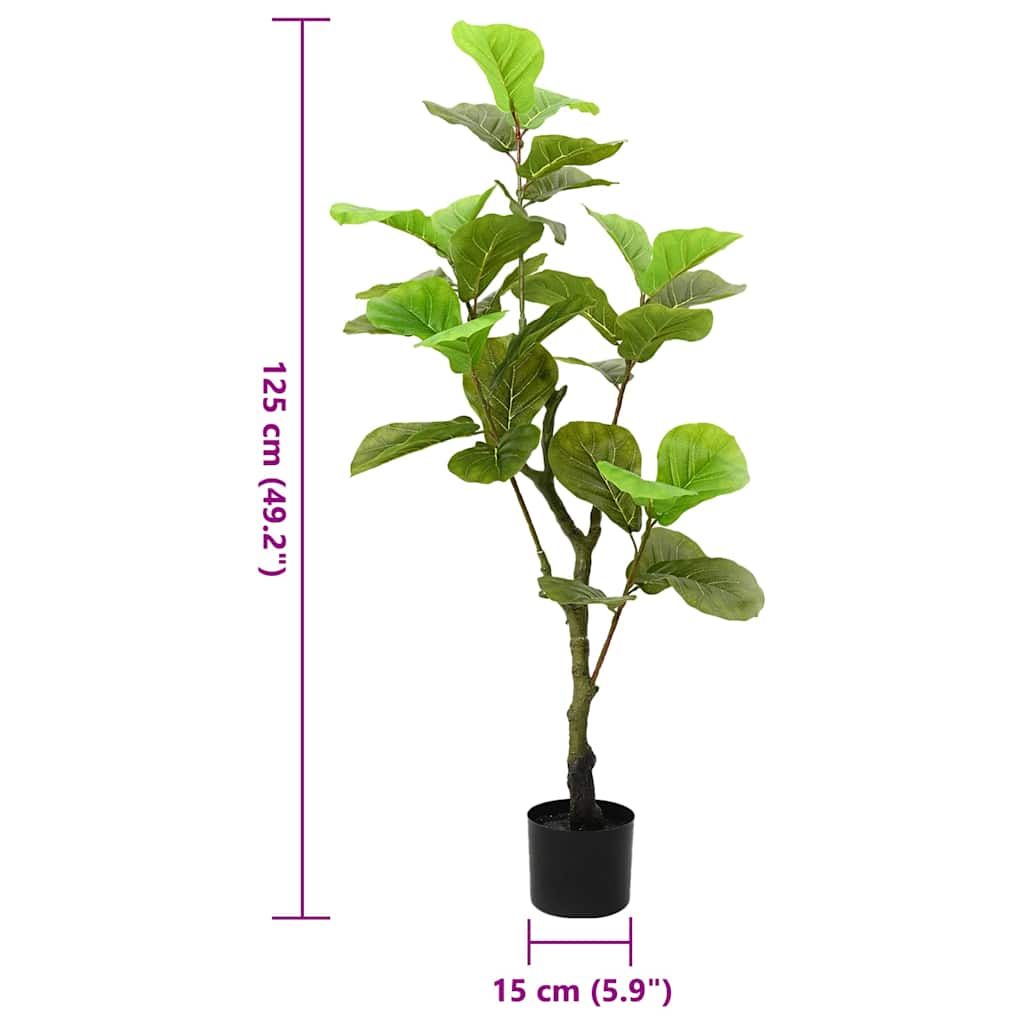 vidaXL Ficus artificial 30 de frunze 125 cm verde vidaXL Ficus artificial 30 de frunze 125 cm verde
