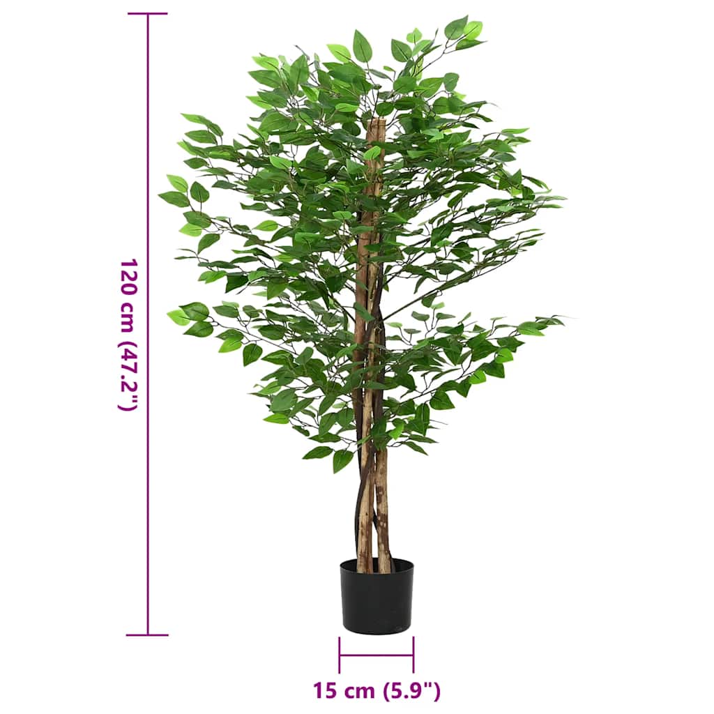 vidaXL Plantă Ficus artificială 788 frunze 120 cm verde vidaXL Plantă Ficus artificială 788 frunze 120 cm verde