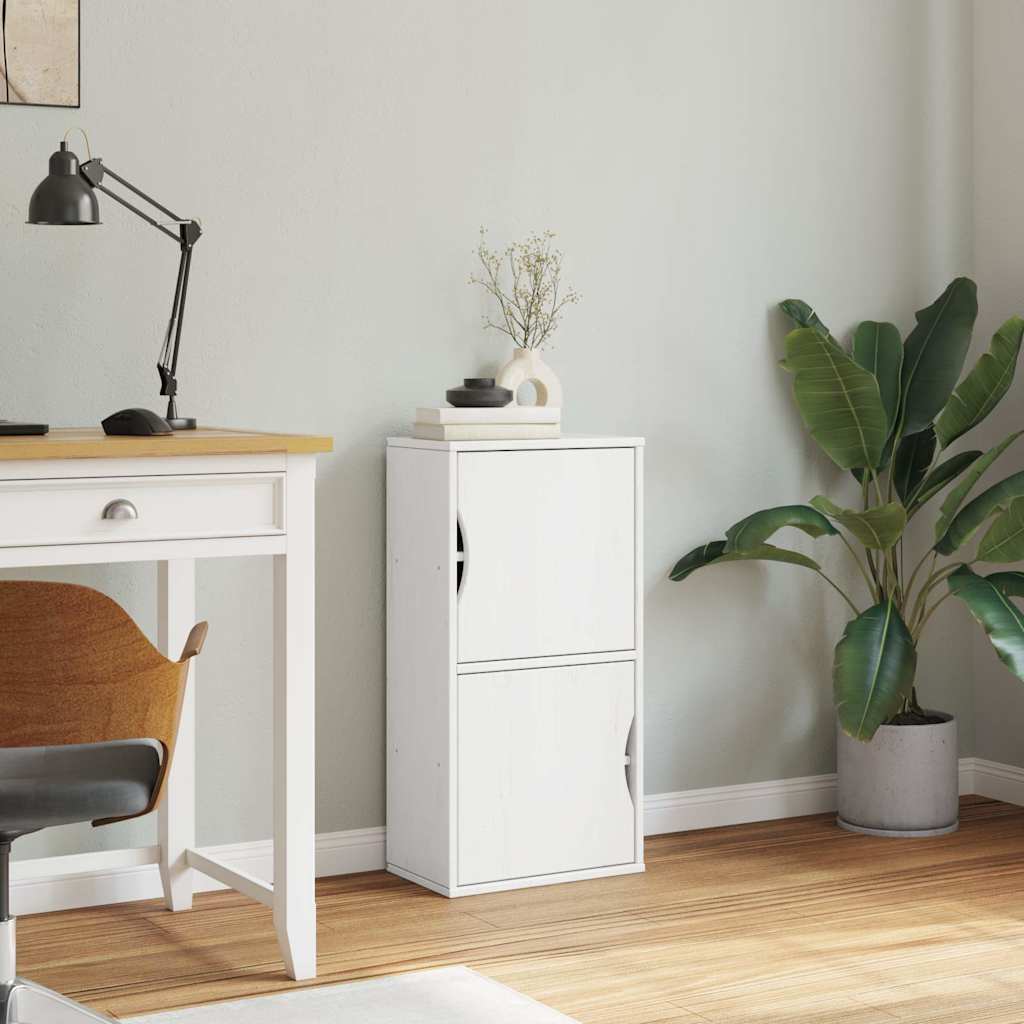 vidaXL Dulap lateral „ODDA” alb 40x24x79 cm, lemn masiv de pin vidaXL Dulap lateral „ODDA” alb 40x24x79 cm, lemn masiv de pin